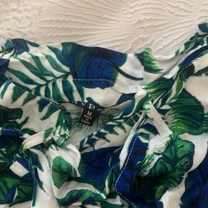 Tropical print pants